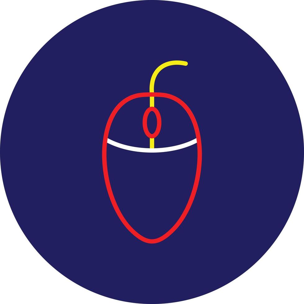 Mouse Line Multicolor vector