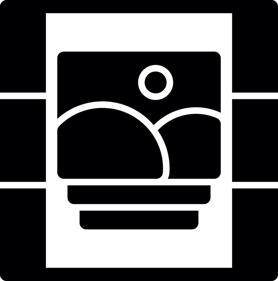 Gallery Glyph Icon vector