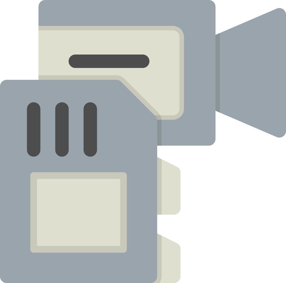 Camera Drive Flat Icon vector