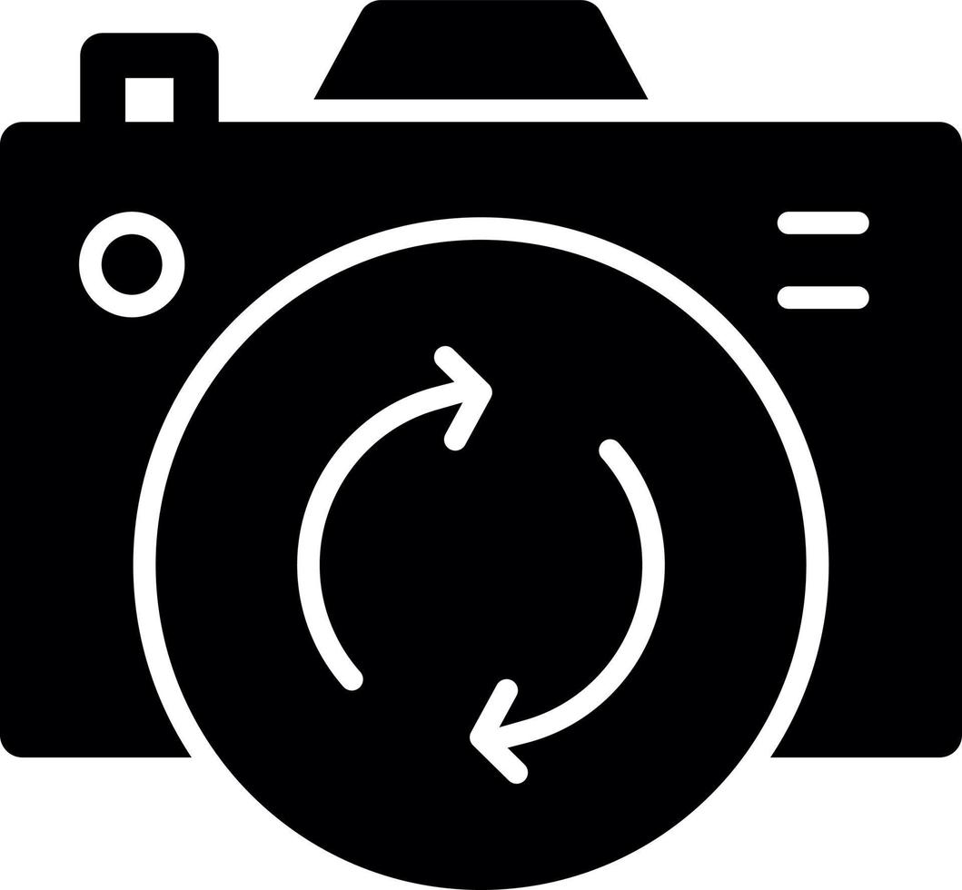 Front Camera Glyph Icon vector