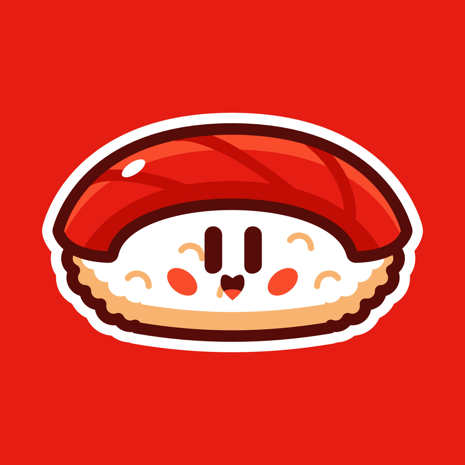 tuna sushi cartoon vector illustration 9514361 Vector Art at Vecteezy