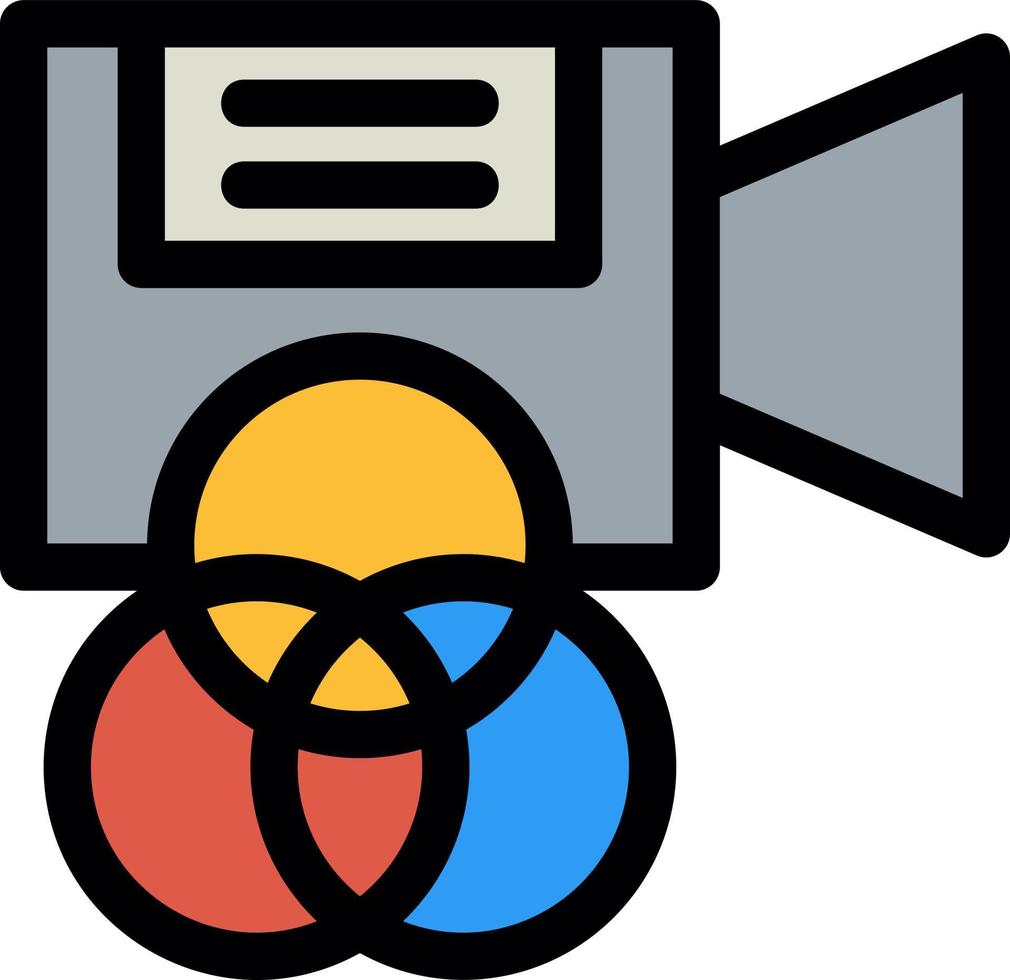 Camera Filter Line Icon vector