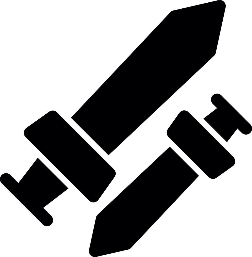 Pvp Line Glyph Icon vector
