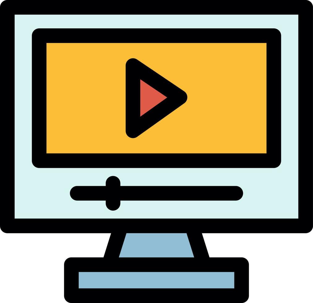Game Video Line Icon vector