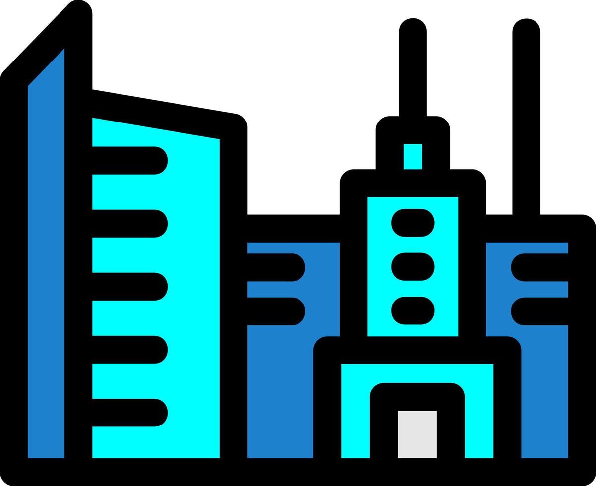 Cityscape Line Icon vector