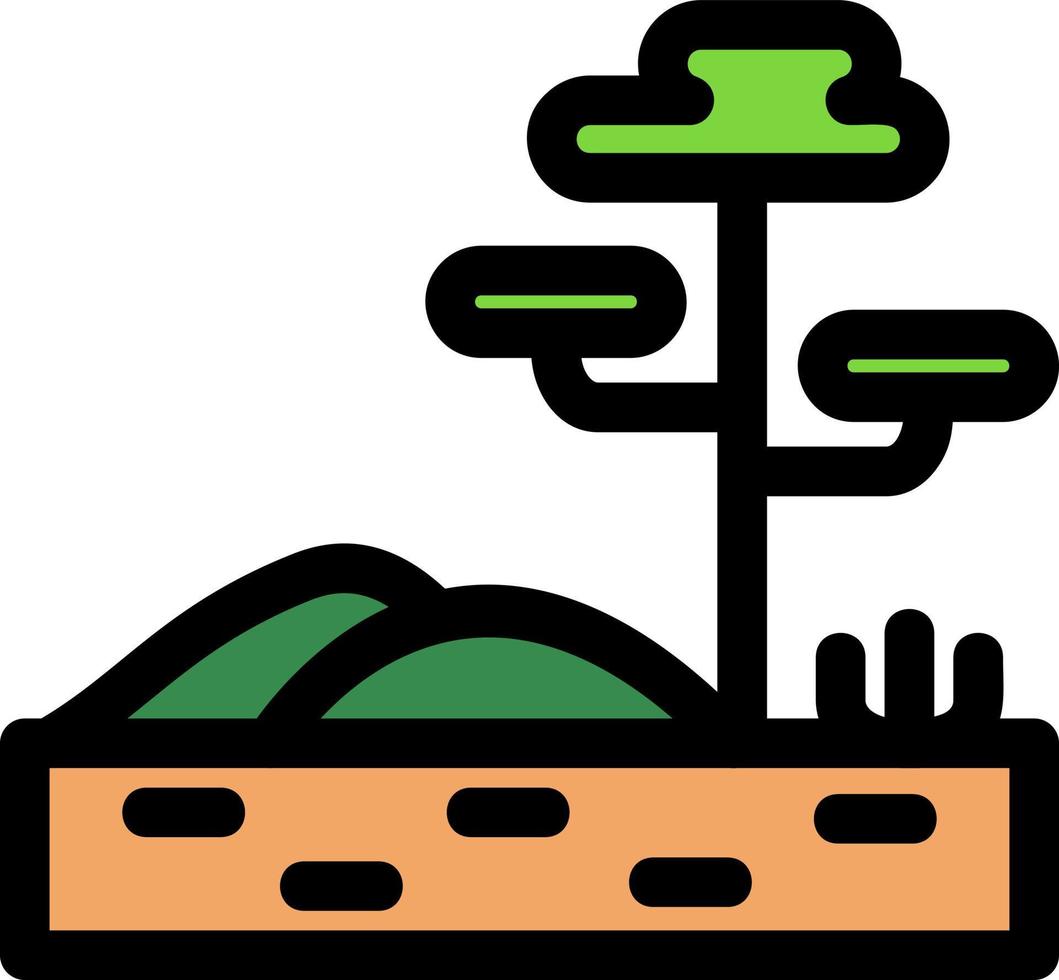 Savannah Line Icon vector