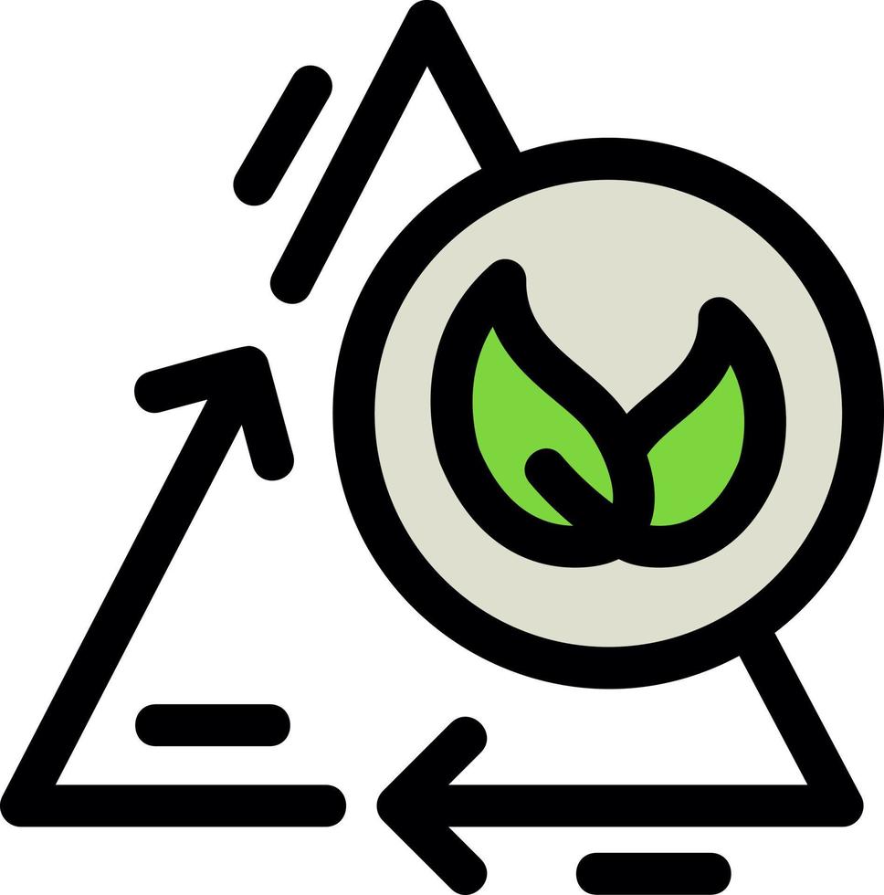 Zero Emission Line Icon vector
