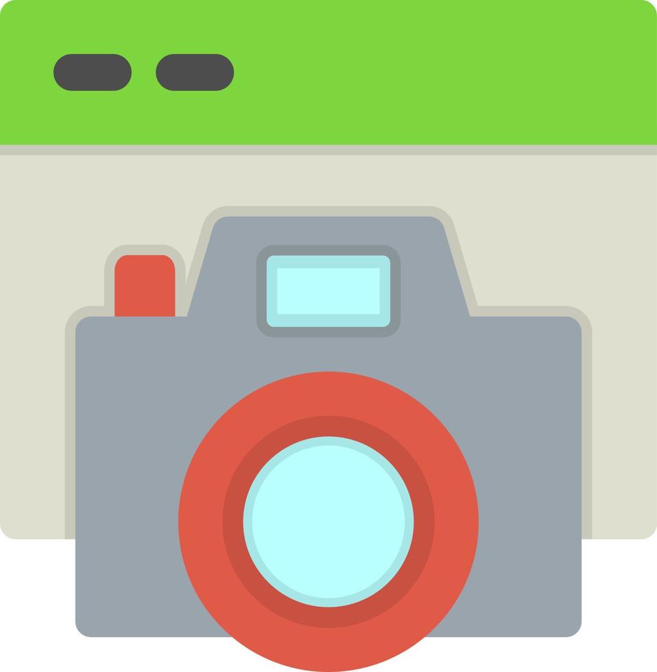 Camera Website Flat Icon vector