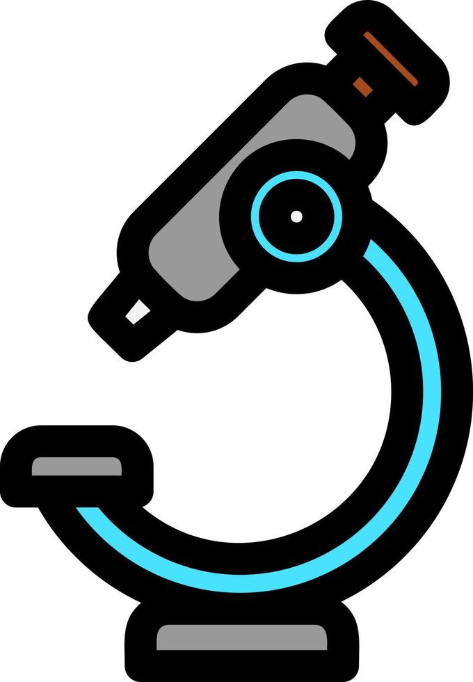 Microscope Line Filled Icon vector