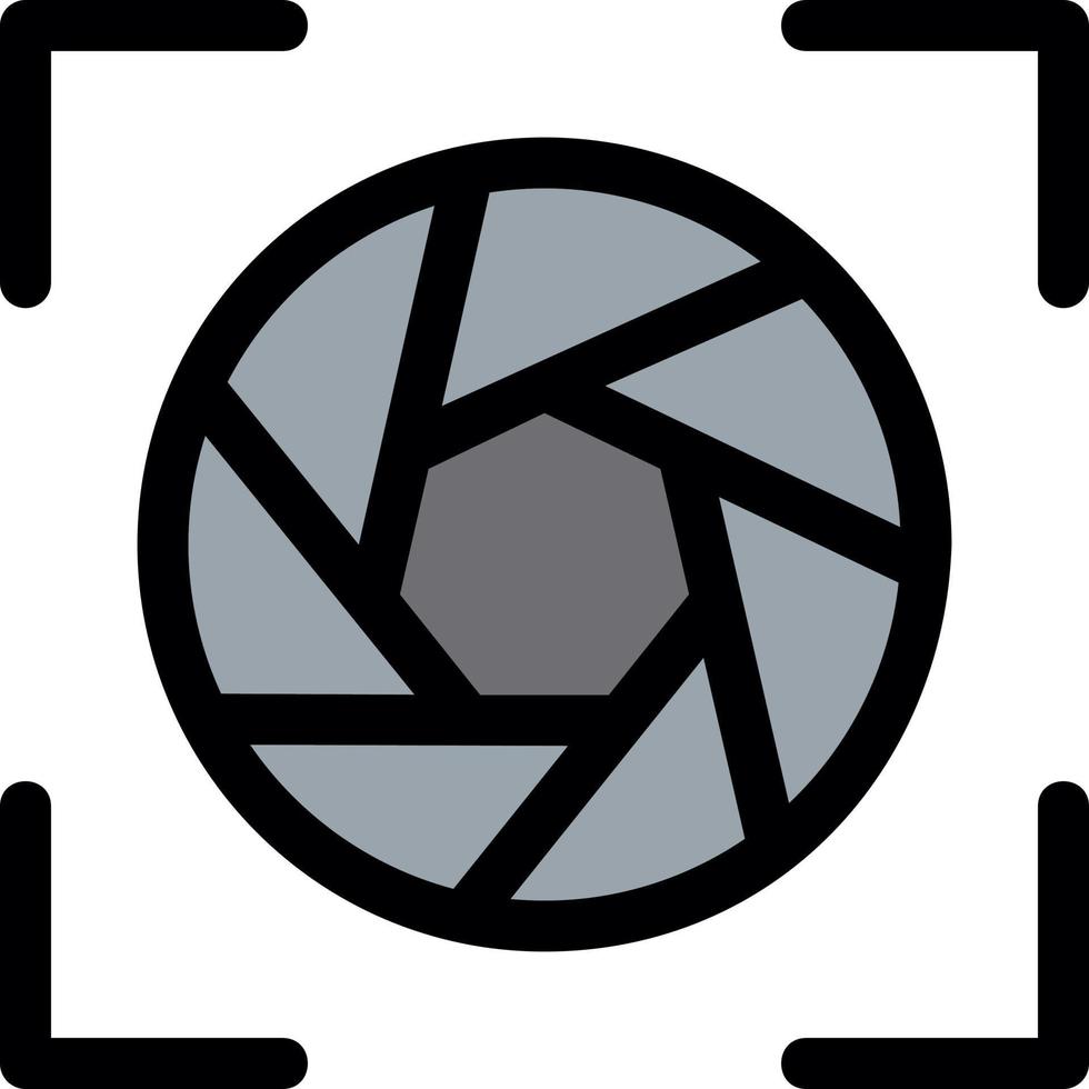 Camera Frame Line Icon vector