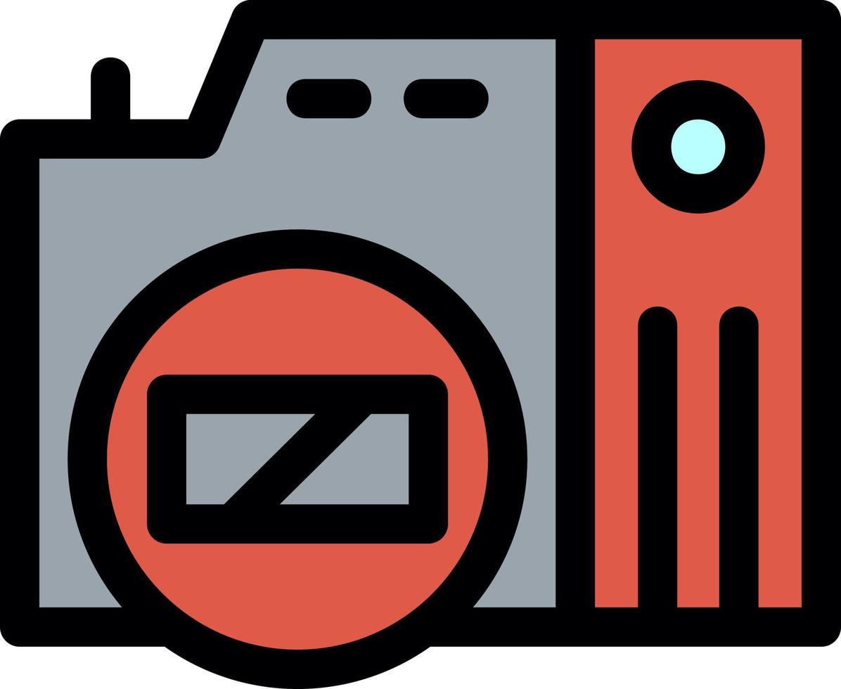 Mirrorless Camera Line Icon vector