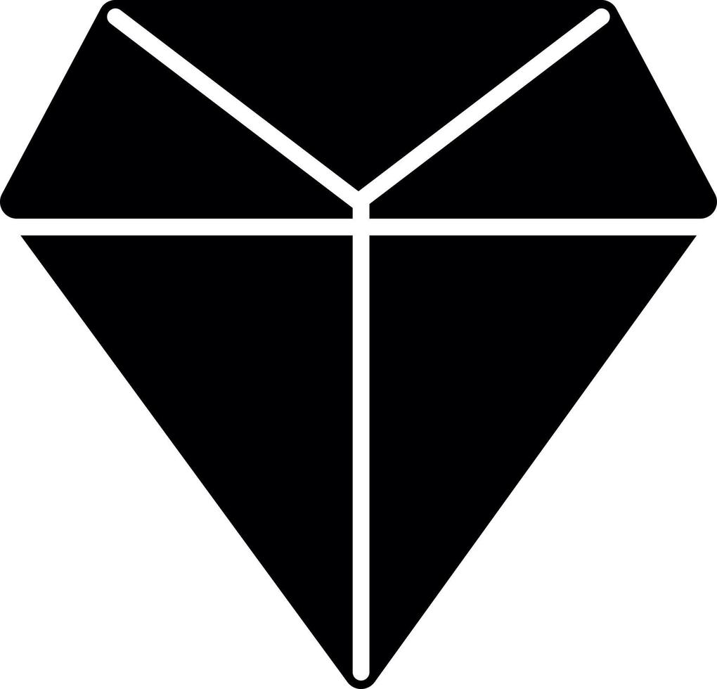 icono de glifo de línea de diamantes vector