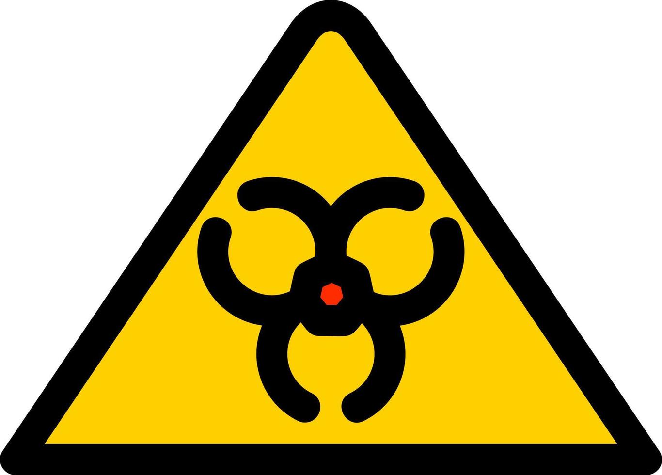 Dangerous Goods Line Filled Icon vector