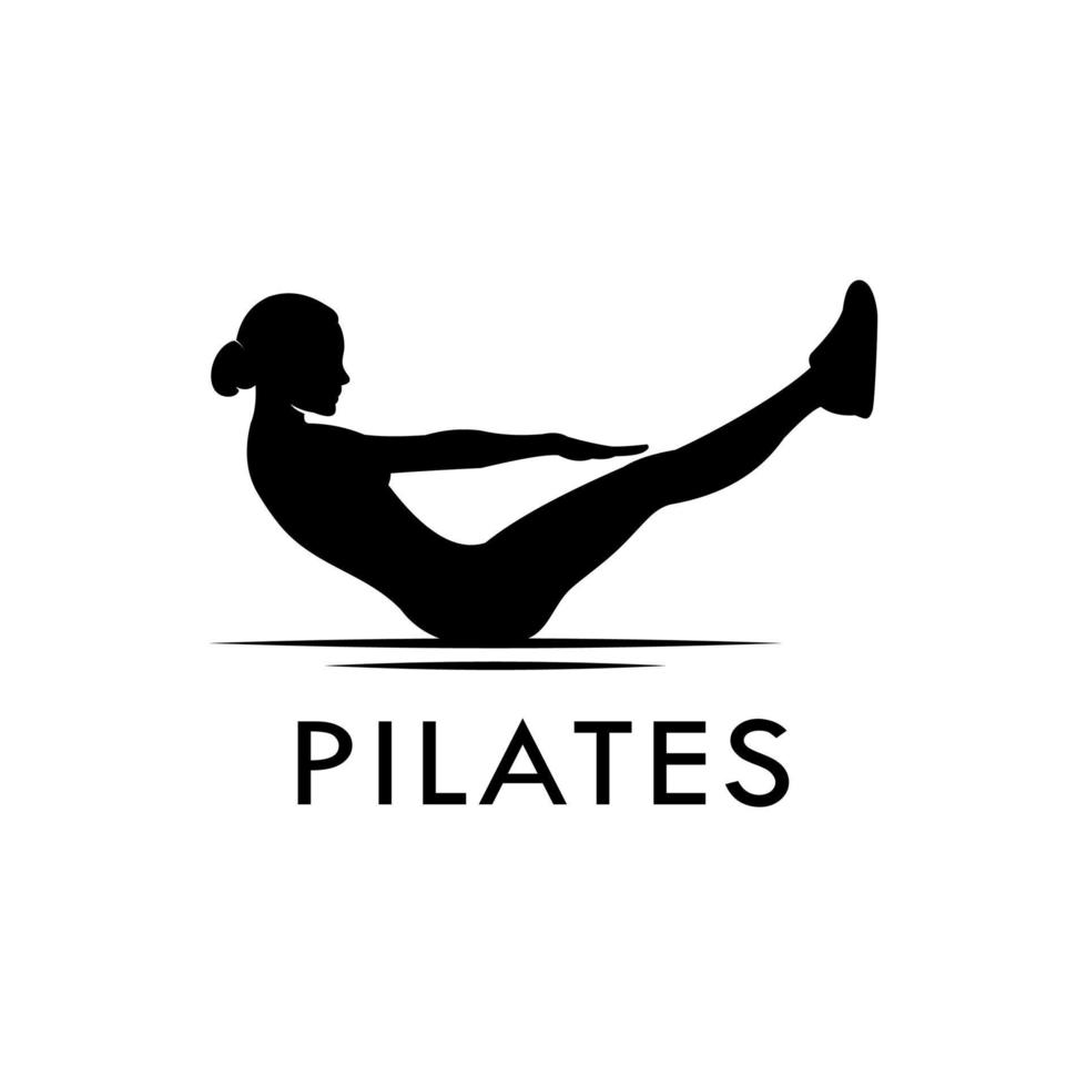 vector de logotipo de pilates