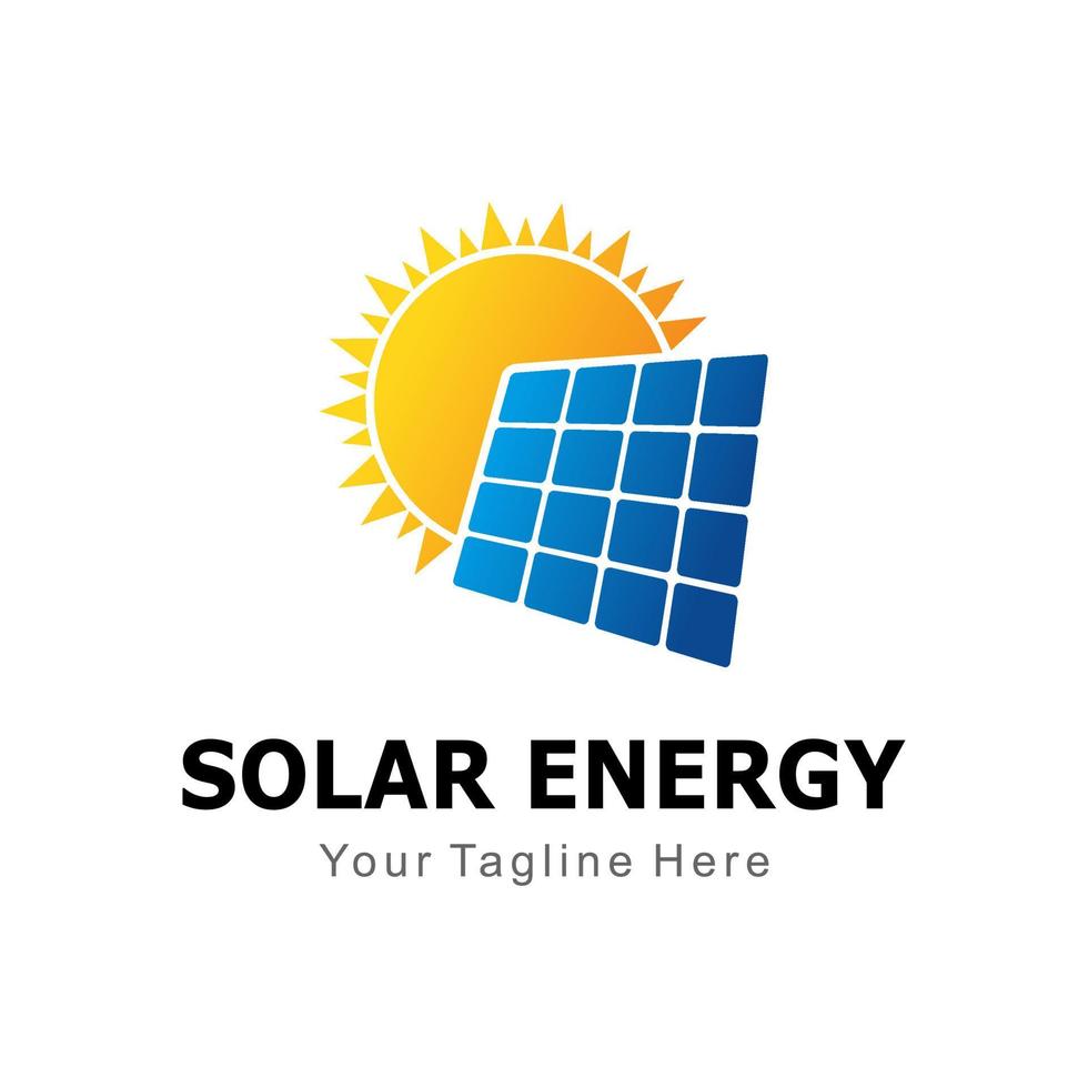 logotipo de panel solar vector