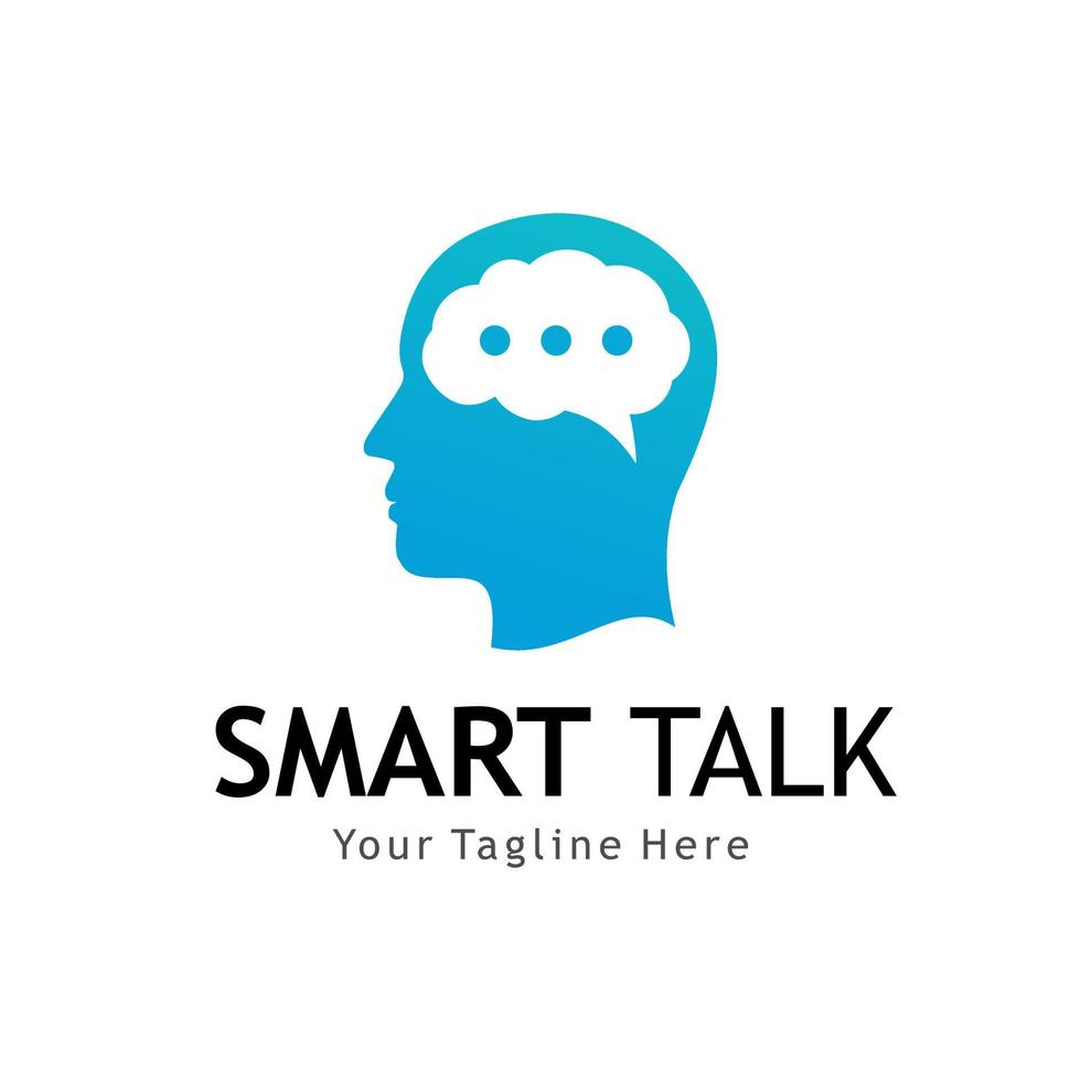 smart talk logo vector