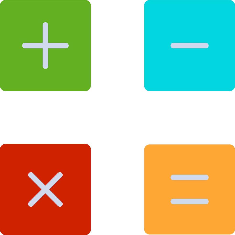 Maths Flat Icon vector