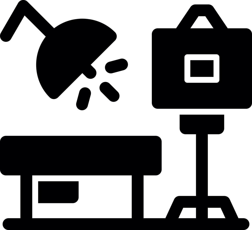 Photo Studio Glyph Icon vector