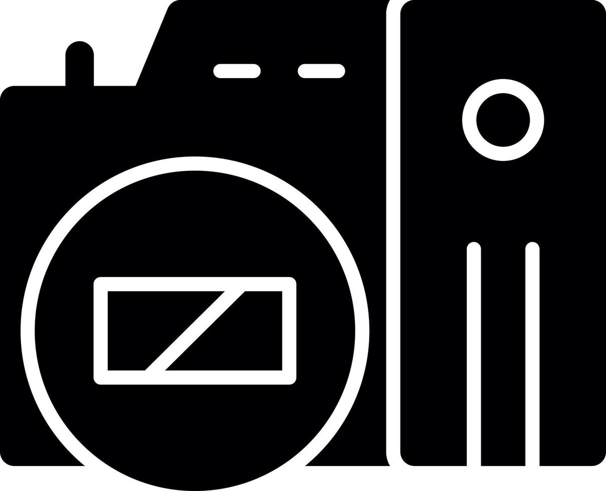 Mirrorless Camera Glyph Icon vector