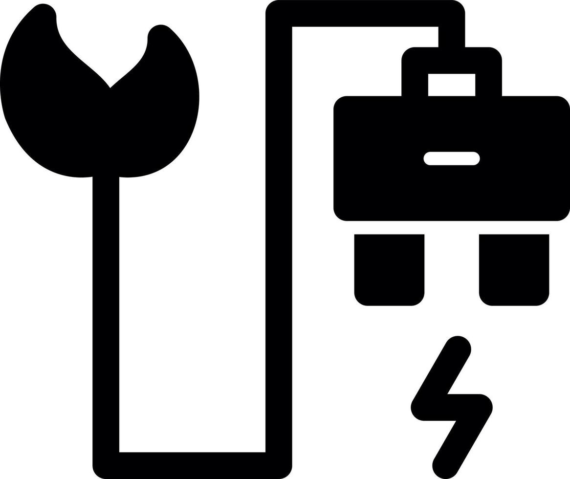 Eco Power Socket Glyph Icon vector