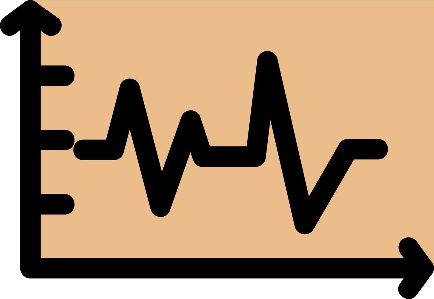 Inflation Graph Line Filled Icon vector