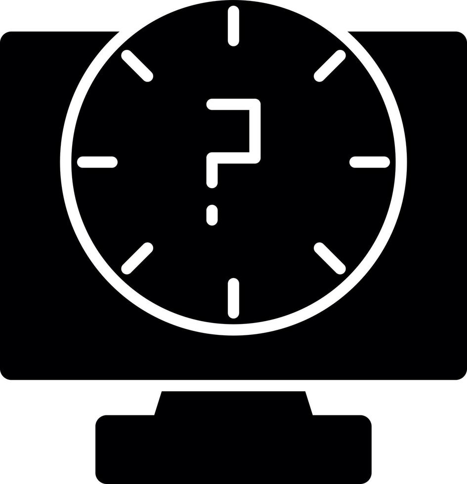 Lag Line Glyph Icon vector