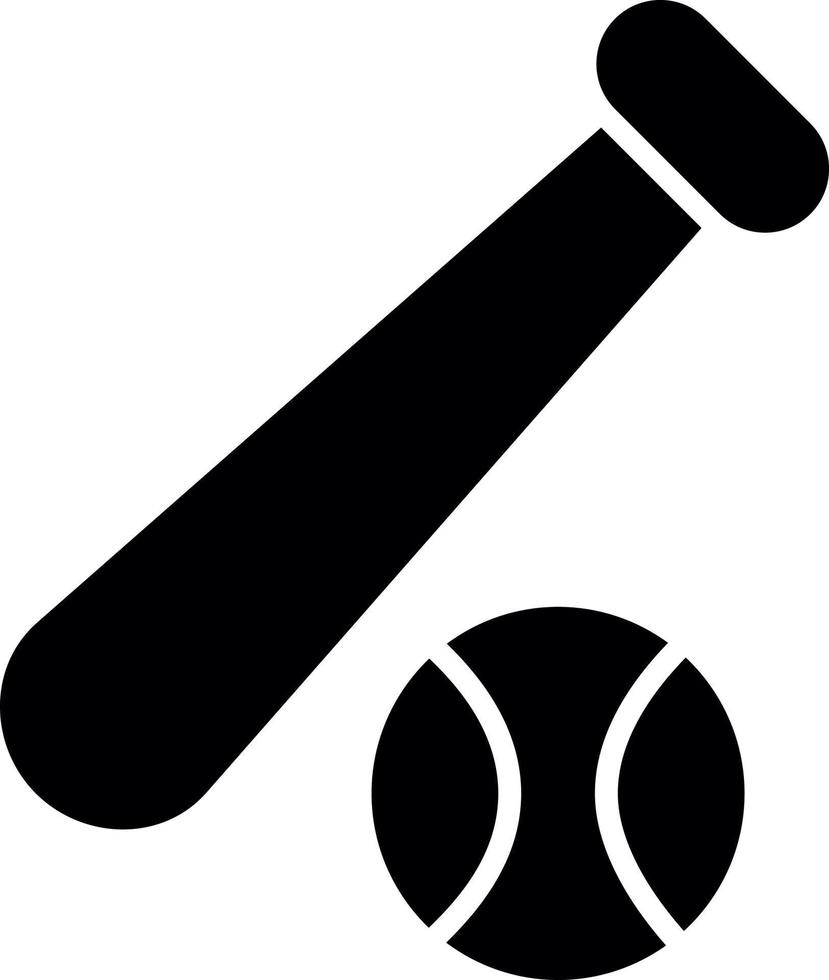 Baseball Glyph Icon vector