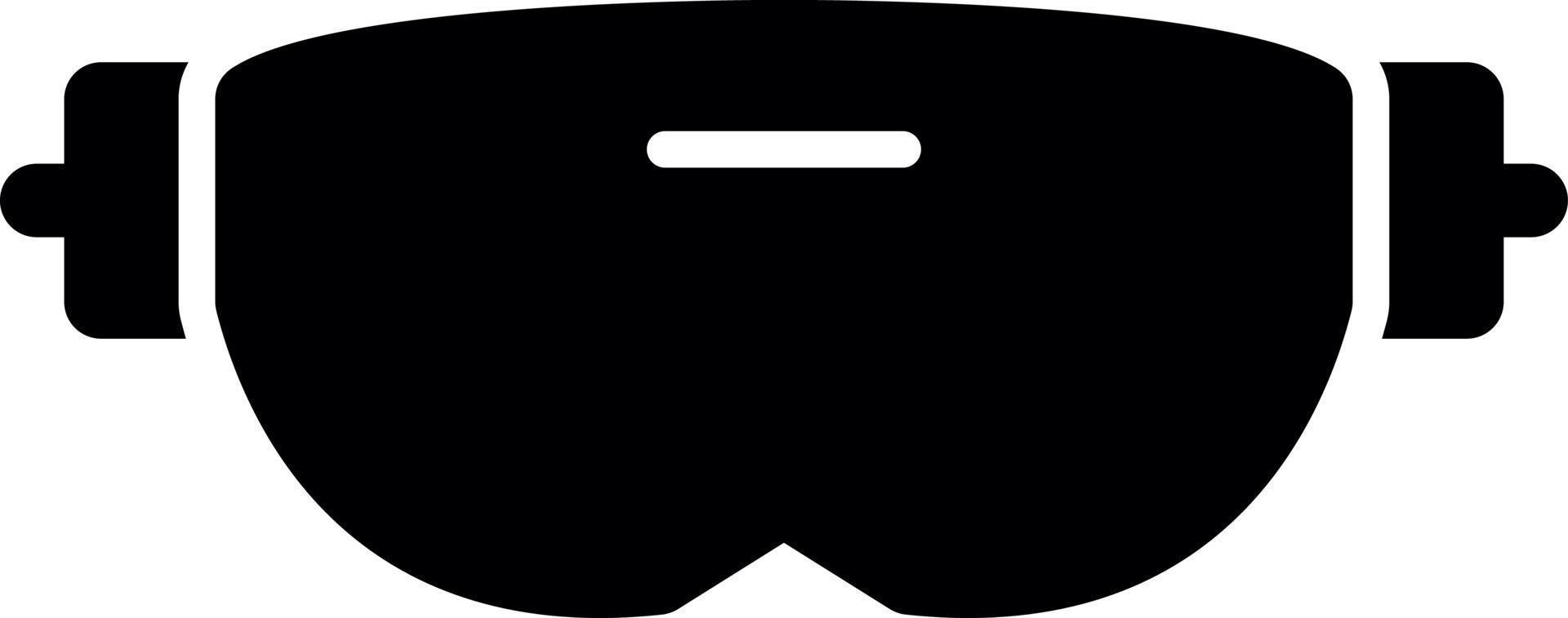 icono de glifo de línea de gafas vr vector