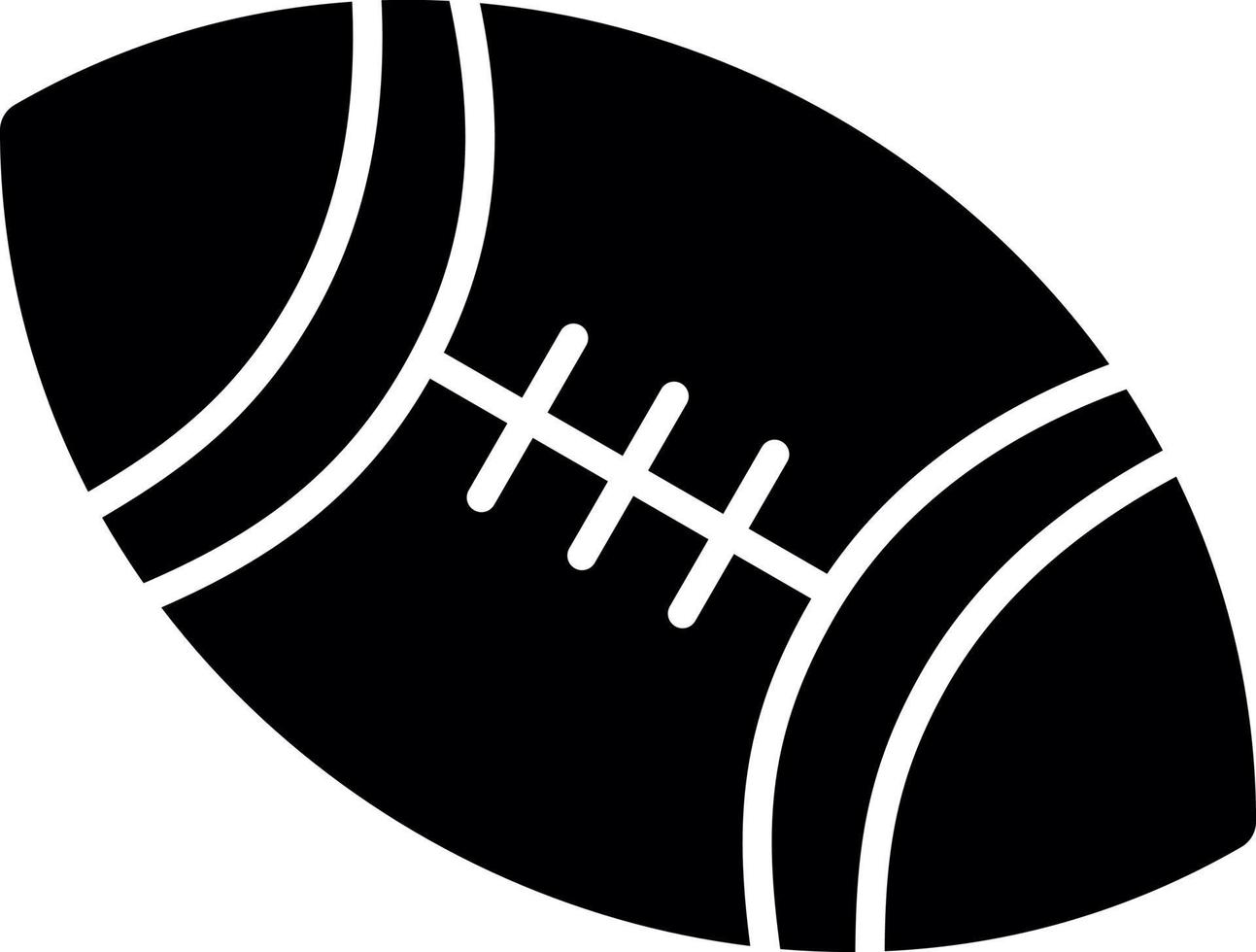 American Football Glyph Icon vector