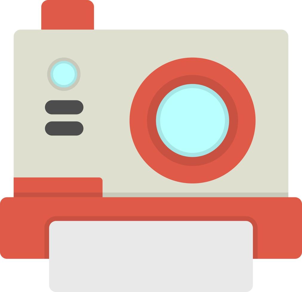Instant Camera Flat Icon vector