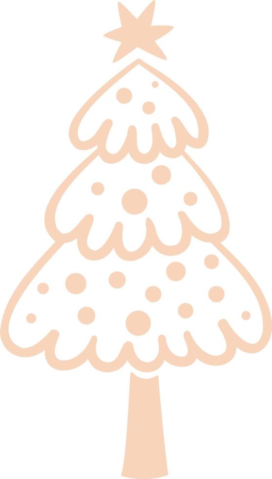 Christmas trees festive decoration of Christmas. vector