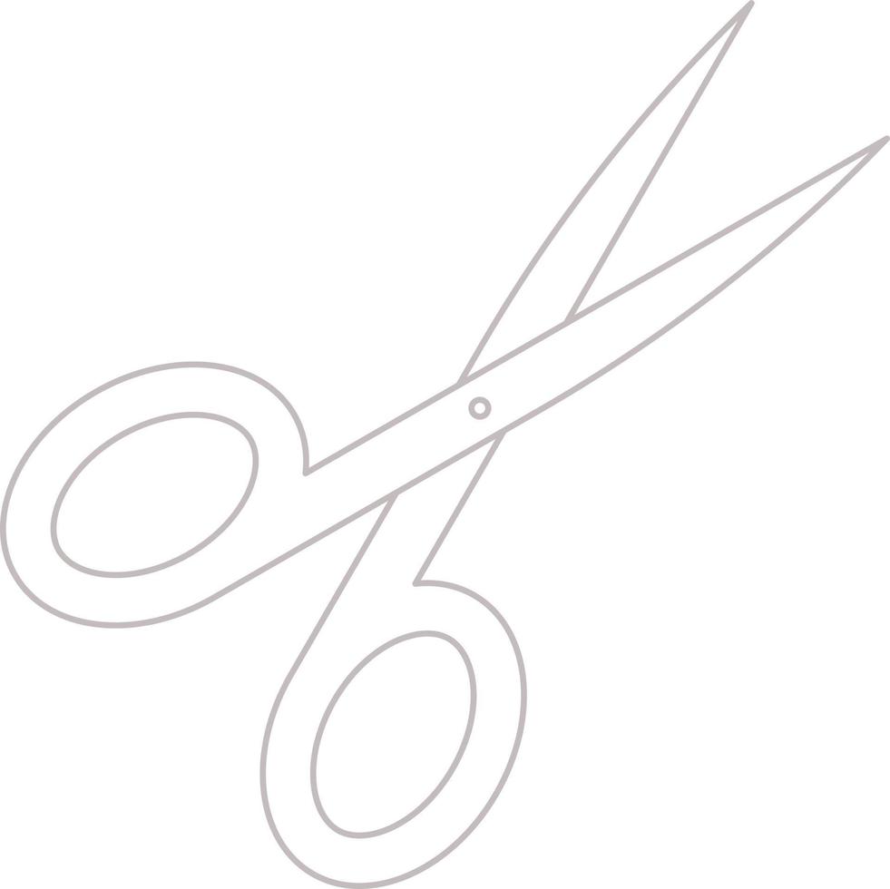 Icon web sign scissors. vector