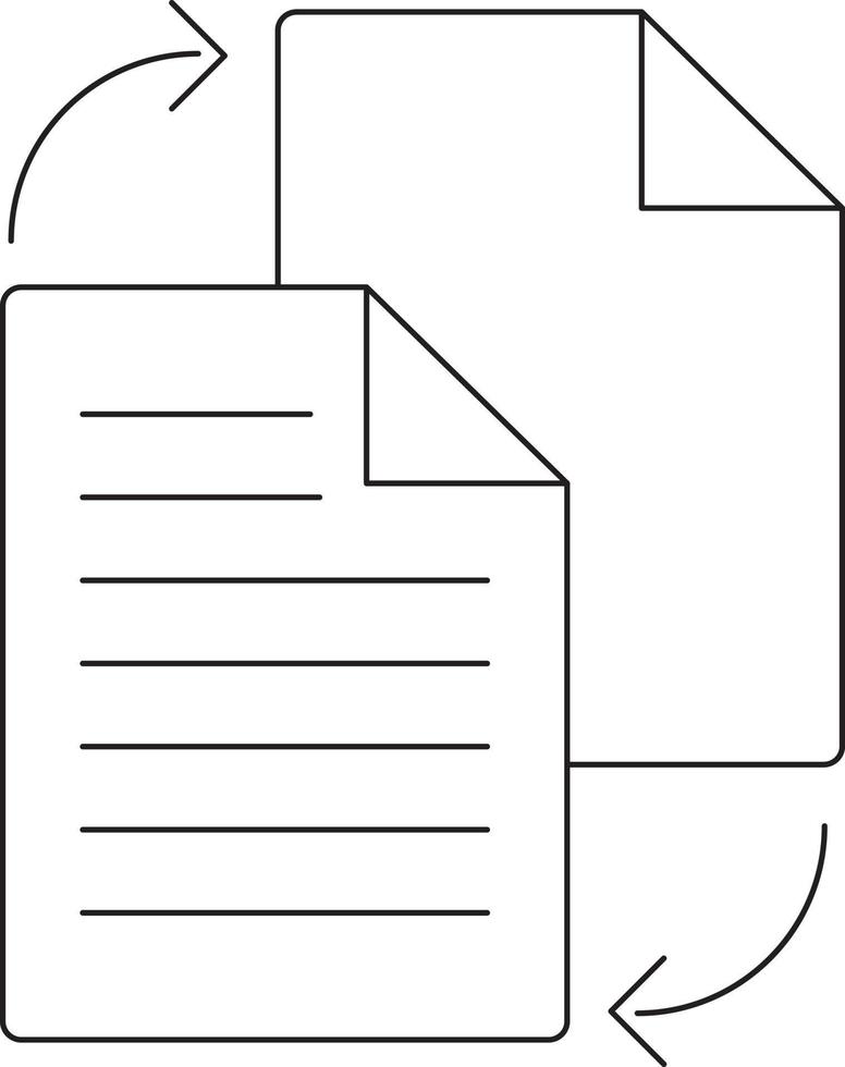 Sheet icon for text. vector