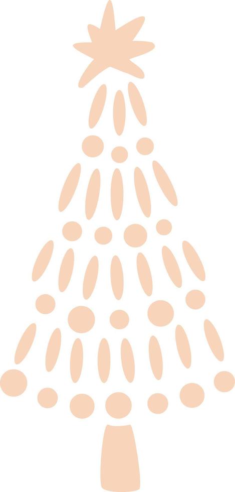 Christmas trees festive decoration of Christmas. vector