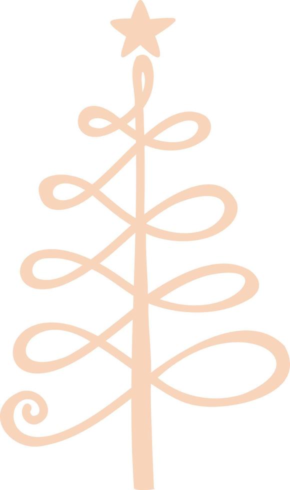 Christmas trees festive decoration of Christmas. vector