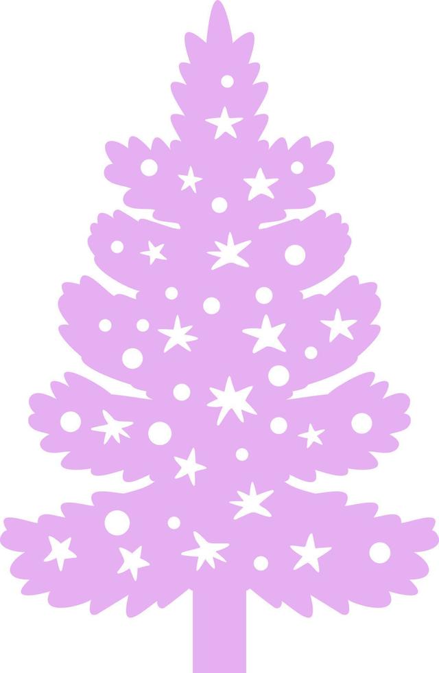 Christmas trees festive decoration of Christmas. vector