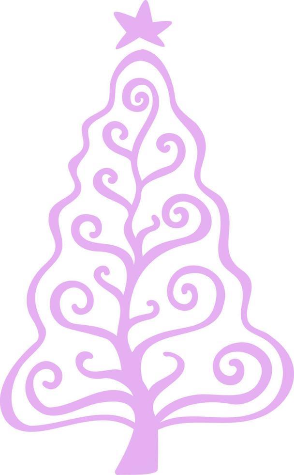Christmas trees festive decoration of Christmas. vector