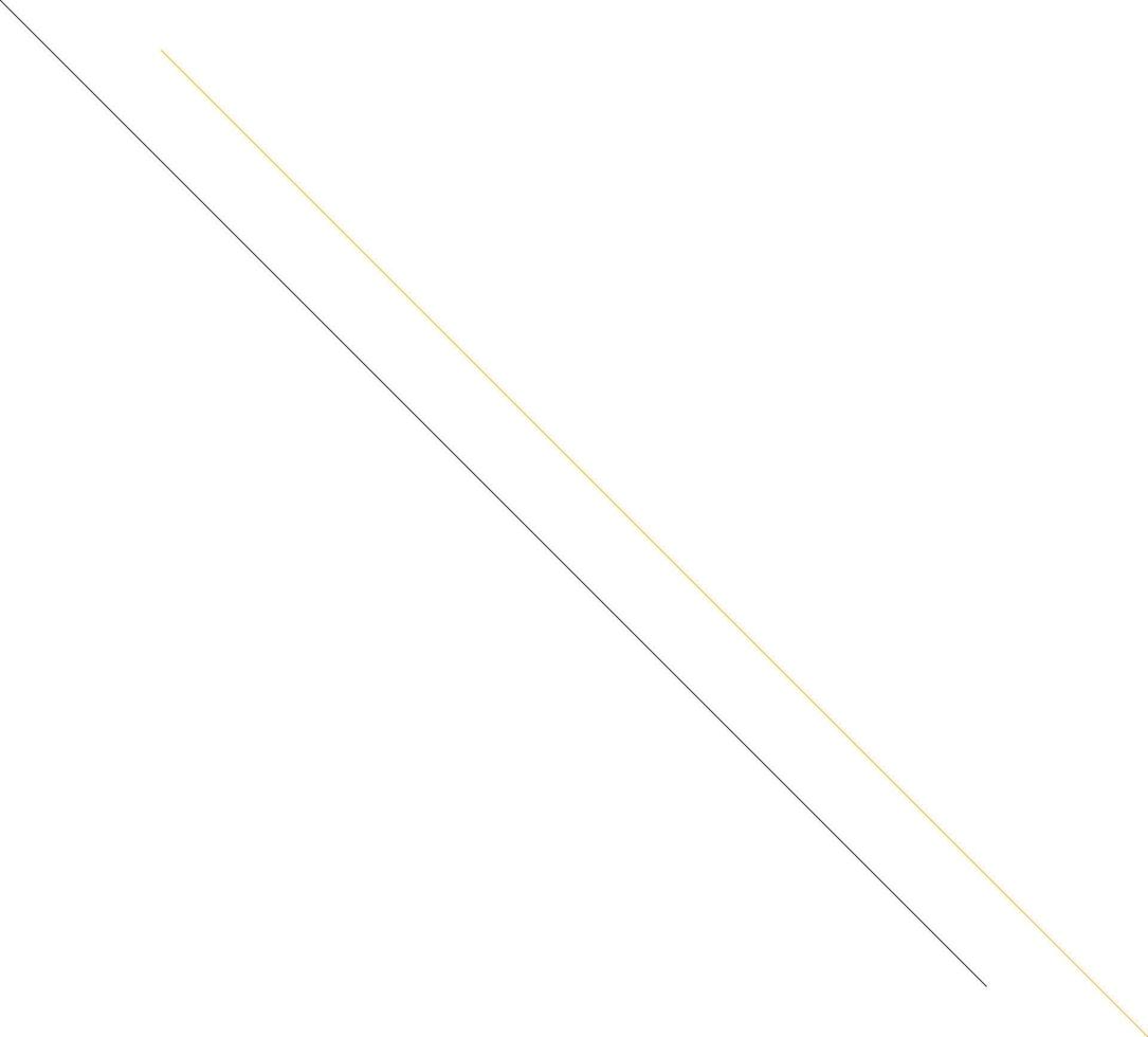 Figure with two lines. vector