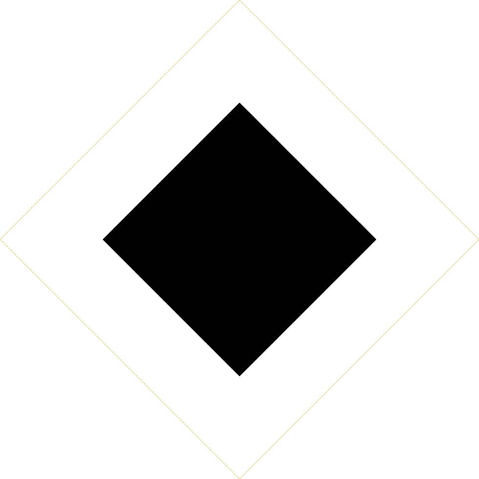 Figure from two squares. vector