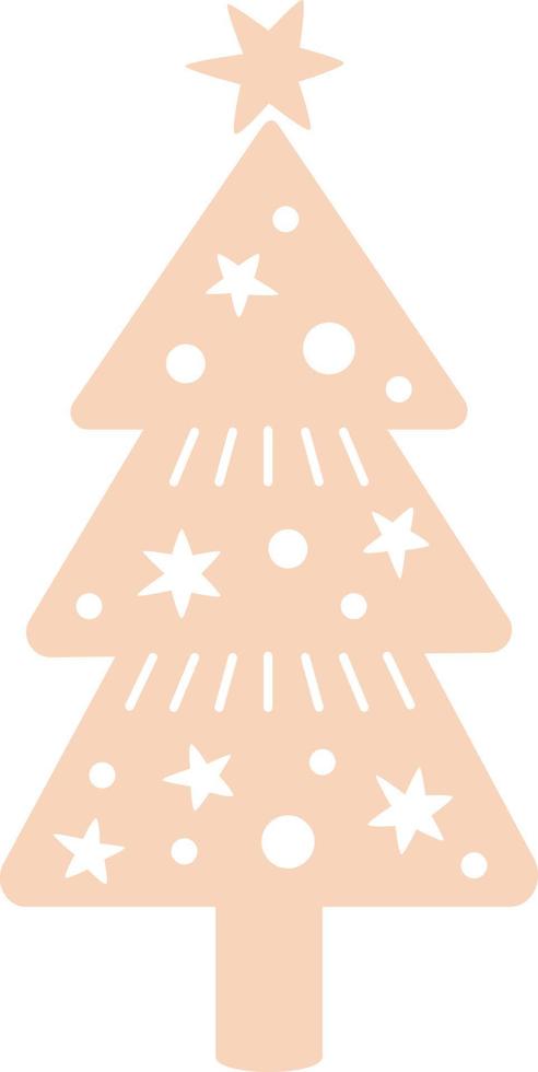 Christmas trees festive decoration of Christmas. vector