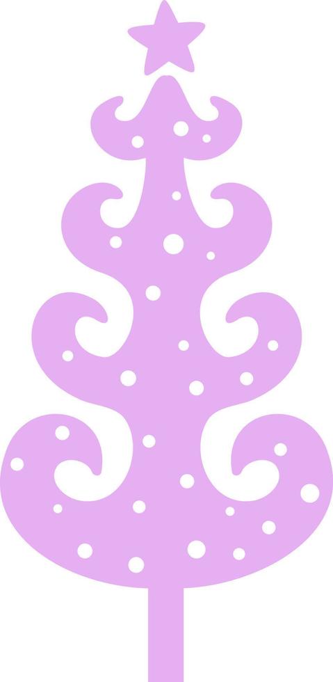 Christmas trees festive decoration of Christmas. vector