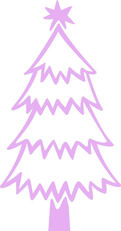 Christmas trees festive decoration of Christmas. vector