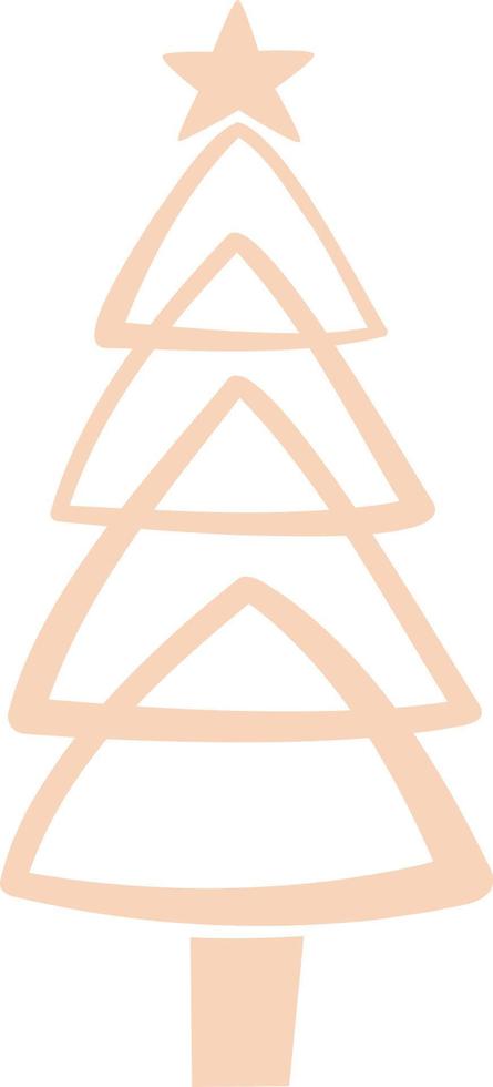 Christmas trees festive decoration of Christmas. vector