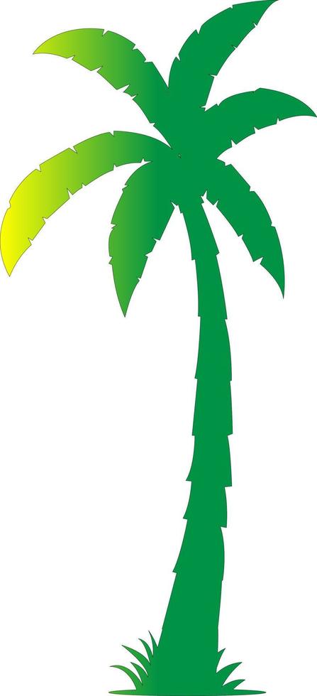 Palm trees with gradient. vector