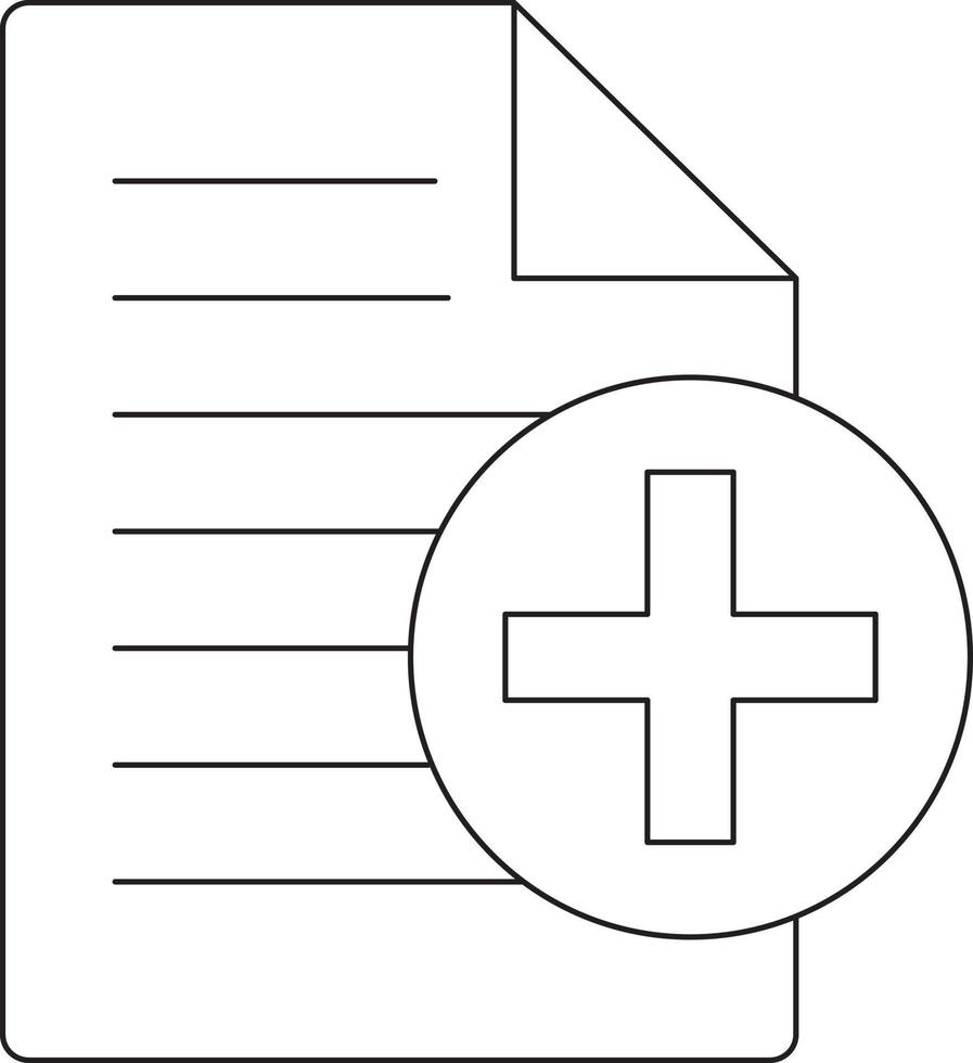 Sheet icon for text. vector