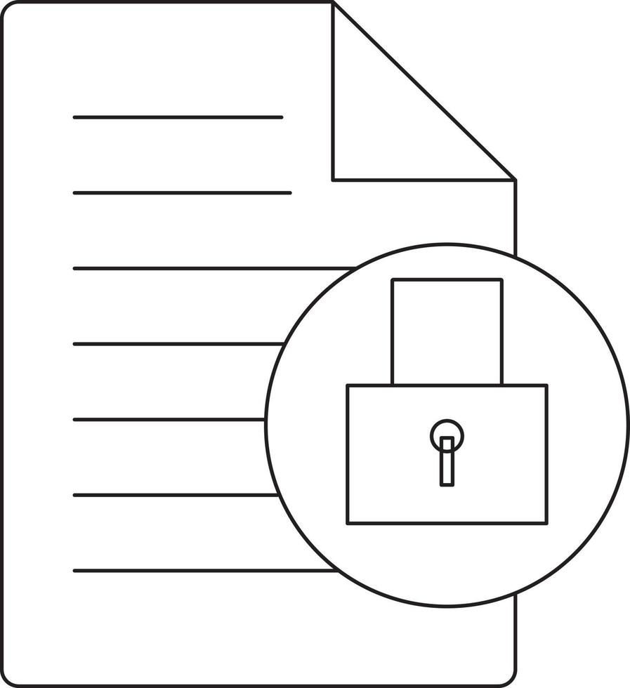 Sheet icon for text. vector