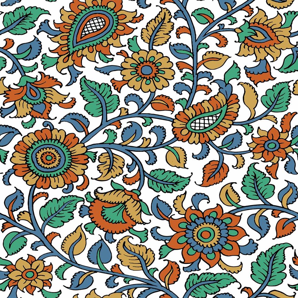 Boho tropical fabric design vector