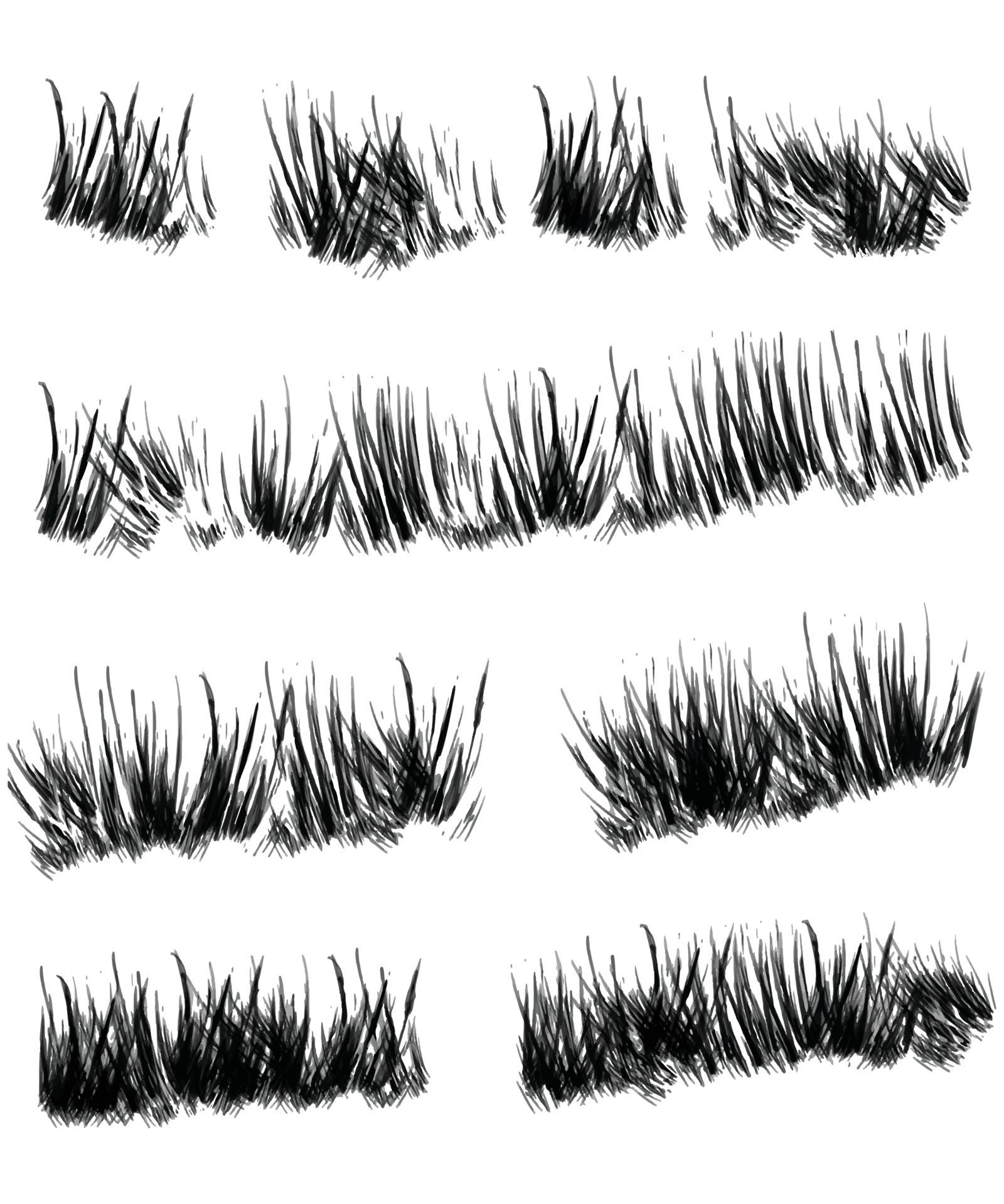 Land Grass Brushes Vector Art, Icons, and Graphics for Free Download