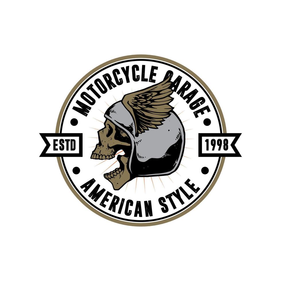 motorcycle artwork for badge design vector