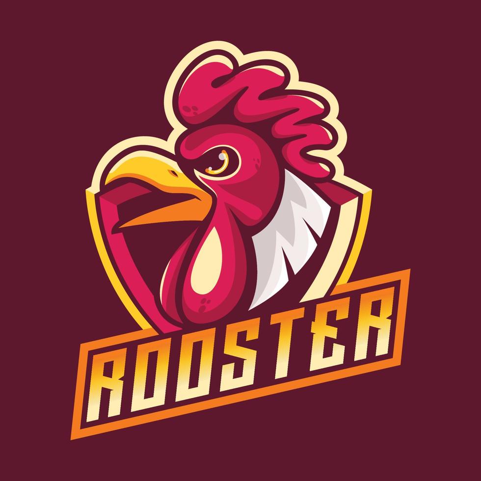 Rooster mascot best logo design good use for symbol identity emblem badge and more vector
